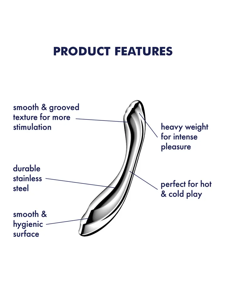 Satisfyer Pure Gravity 2 - Ståldildo 0