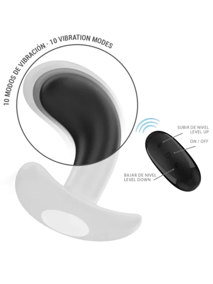 Chandler Anal Plug 10 Vibrations Remote - Analplugg med vibrator 0
