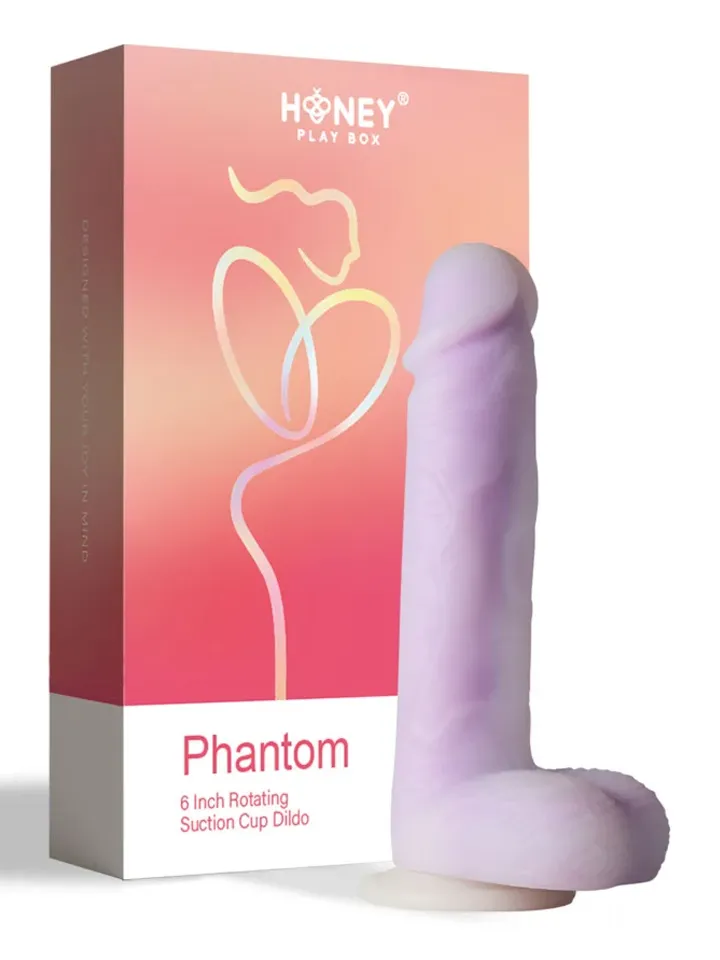 Phantom Realistic & Rotating Dildo 21 cm - Dildo med vibrator 0