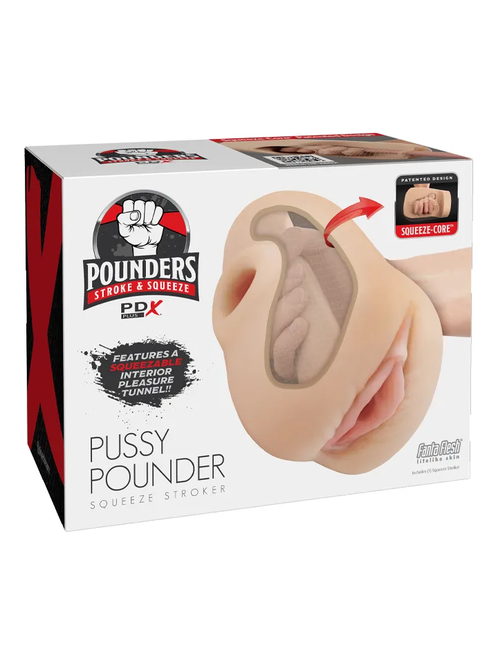 PDX Plus Pussy Pounder Squeeze Stroker - Lösvagina 0