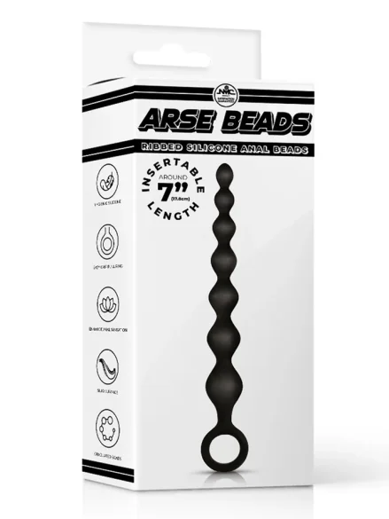 Arse Beads Ribbed Silicone Anal Beads - Analkulor 0