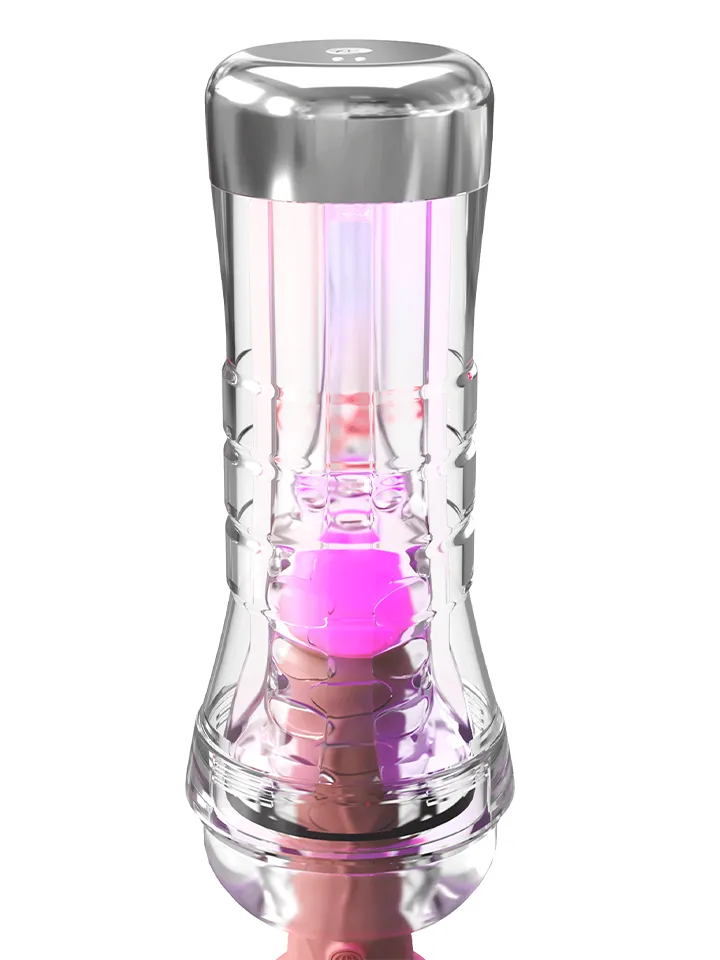 PDX Elite ViewTube XXL See-Thru EZ-Grip LED Stroker - Stroker 0