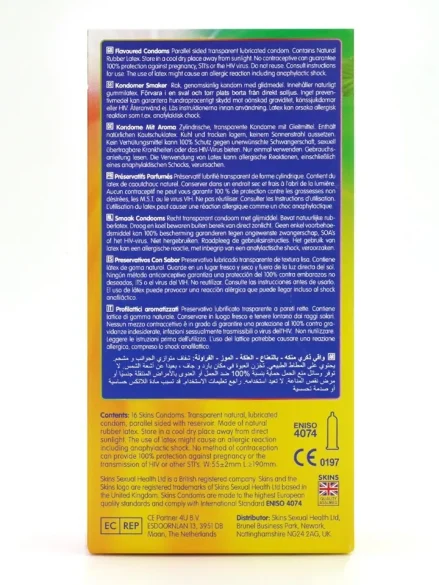 Skins Flavours Condoms 16-pack - Smaksatta kondomer 0