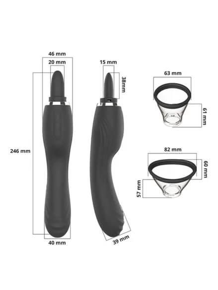 Clitoral Licking Pump With G-Spot Vibrator - Vibrator 0