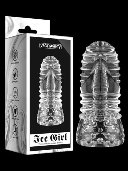 Ice Girl Clear Conical Masturbator - Stroker 0