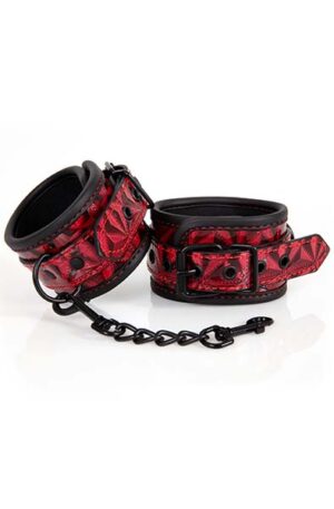 Diabolique Dark Red Ankle Cuffs - Fotbojor 0