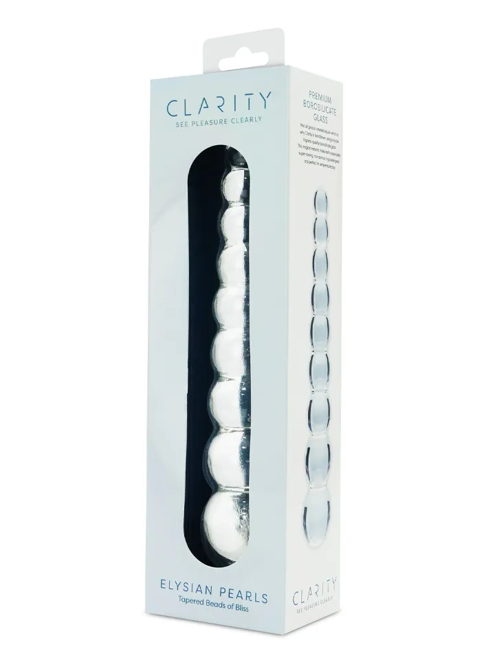 Clarity Elysian Pearls Glass Dildo - Glasdildo 0