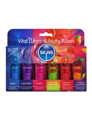 Skins Tubes Vital & Fruity 6-pack - Glidmedel med smak 0