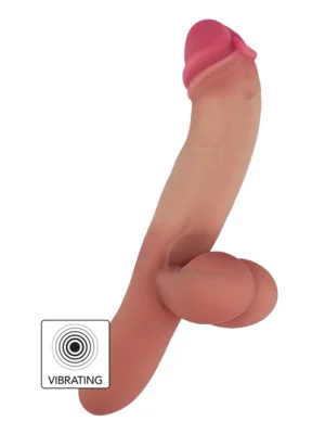 Pierced Punisher Vibrating Dildo Liquid Silicone - Dildo med vibrator 0