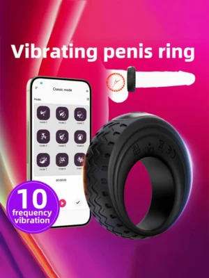 App-Controlled Vibrating Cock Ring - Appstyrd Penisring 0