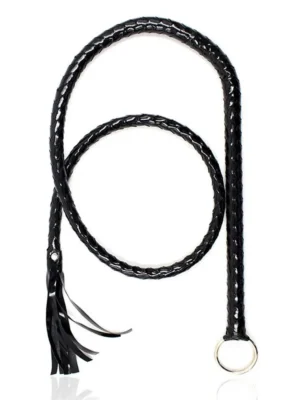 Shiny Black Long Whip 138 cm - Piska 0