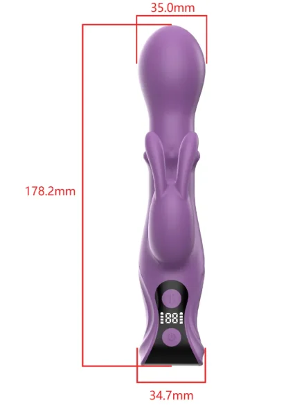 3-in-1 Rabbit Vibrator With LCD Display - Rabbitvibrator 2