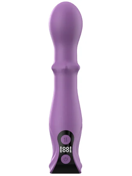 360 Triple Stimulation Vibrator LCD Display - Dildo med vibrator 1