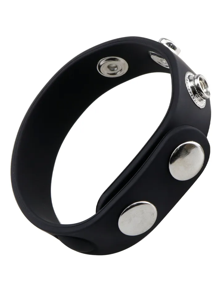 Adjustable Silicone Cock Ring Black - Penisring 4