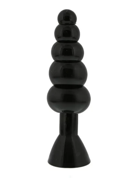 Bendable Butt Rattler Plug Black 20 cm - XL Buttplug 1
