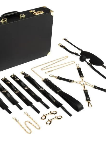 Bondage Suitcase 13-pcs PU Leather - Bondage paket 2