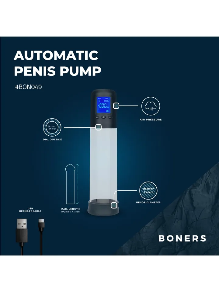 Boners Penis Pump With LCD Screen - Penispump 2