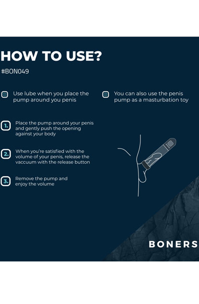 Boners Penis Pump With LCD Screen - Penispump 3