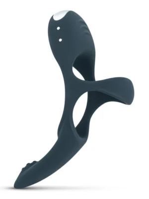 Boners Triple Vibrating Cockring Blue - Penisring med vibrator 1