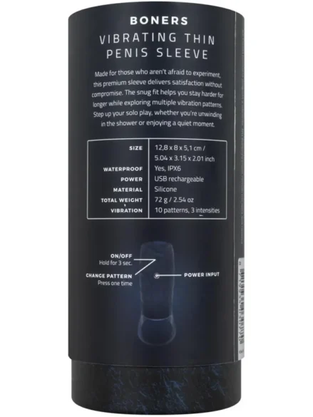 Boners Vibrating Penis Sleeve - Penisförlängare/Sleeve med vibrator 5