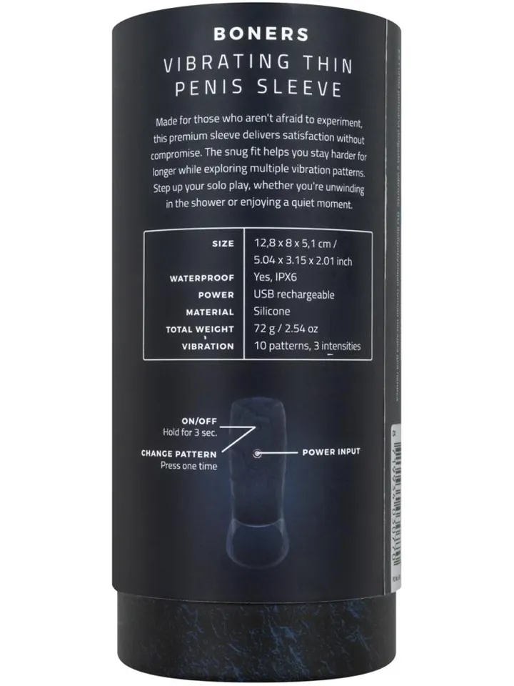 Boners Vibrating Penis Sleeve - Penisförlängare/Sleeve med vibrator 5