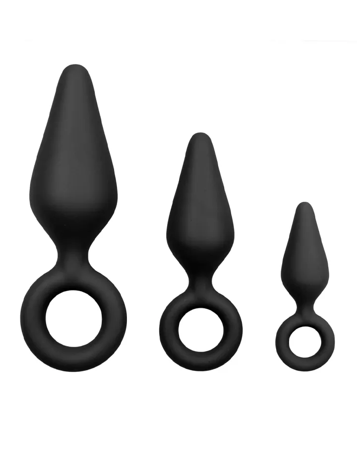 Buttplug Set With Pull Ring - Analpluggar paket 1