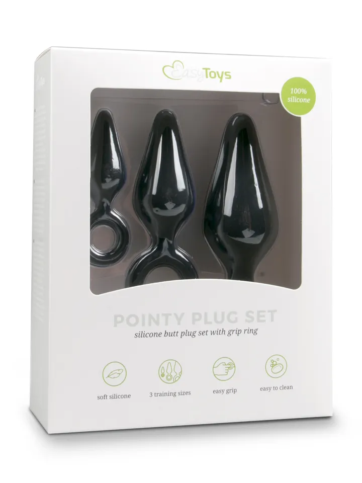Buttplug Set With Pull Ring - Analpluggar paket 4