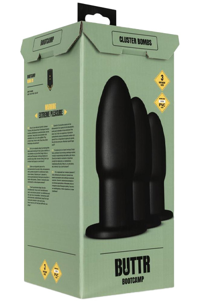 Buttr Cluster Bombs Anal Training Set - Analpluggar paket 6