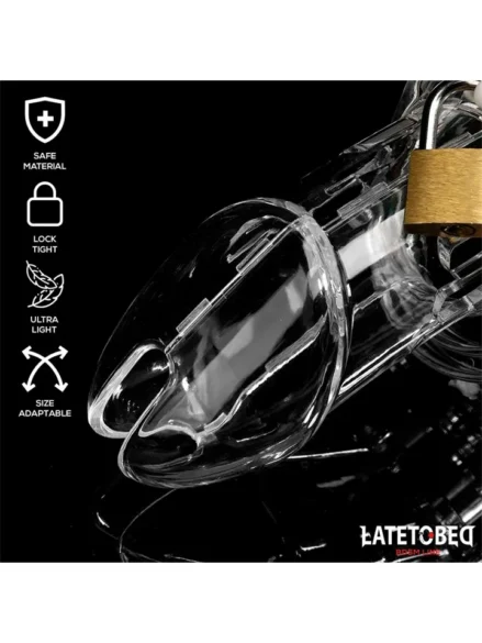 Chastity Cage Long Clear - Kyskhetsbur 2