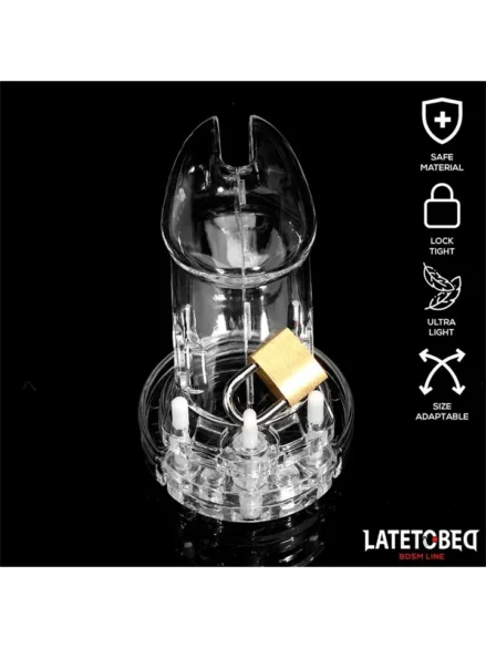 Chastity Cage Long Clear - Kyskhetsbur 3
