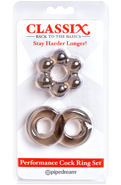 Classix Performace Cock Ring Set - Penisringar paket 1