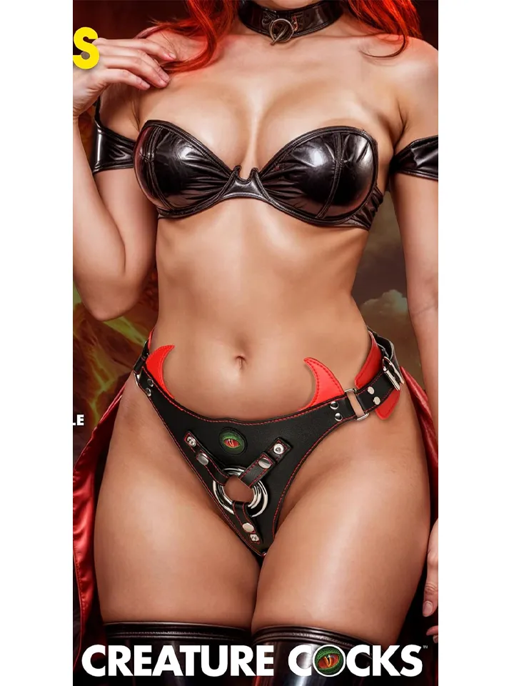 Creature Cocks Horny Devil Strap-On Harness - Strap-on sele 2
