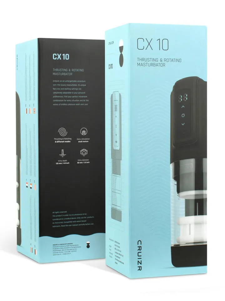CX10 Thrusting, Rotating & Vibrating Masturbator - Masturbator 8