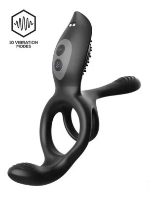 Daxer Girth Gainer Vibrating Double Cockring - Penisring med vibrator 1