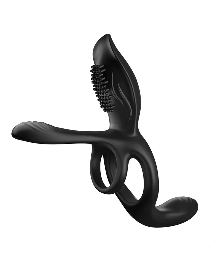 Daxer Girth Gainer Vibrating Double Cockring - Penisring med vibrator 3