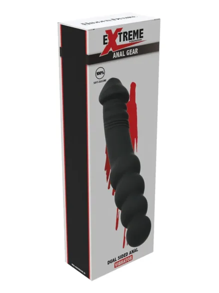 Dual Sided Anal Vibrator 23 cm - Analdildo med vibration 4