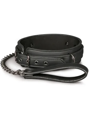 Easytoys Fetish Collar With Leash - Bondage Halsband & Koppel 1