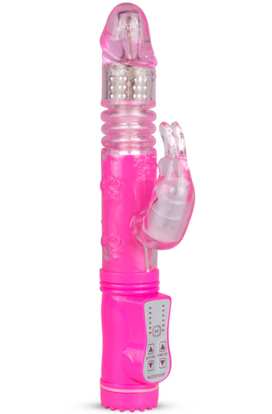 Easytoys Thrusting Rabbit Vibrator Pink - Rabbitvibrator 1