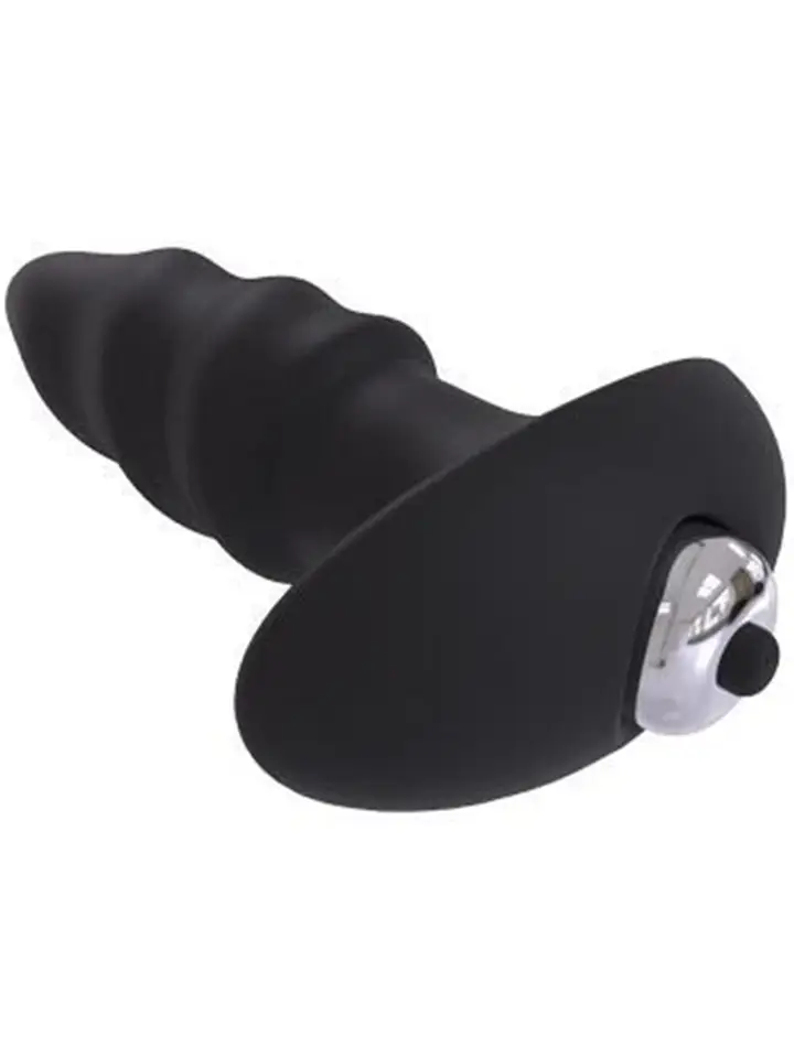 Elys Anal Bow Screw 10 cm - Analplugg med vibrator 3