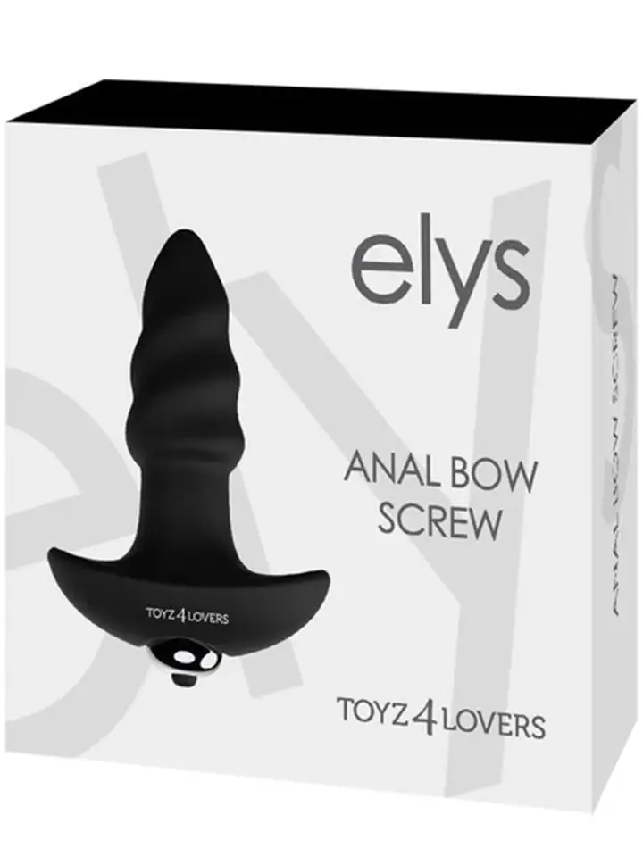 Elys Anal Bow Screw 10 cm - Analplugg med vibrator 6