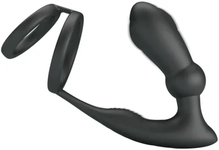 Emoni Cock Ring With Butt Plug - Prostatavibrator med penisring 1
