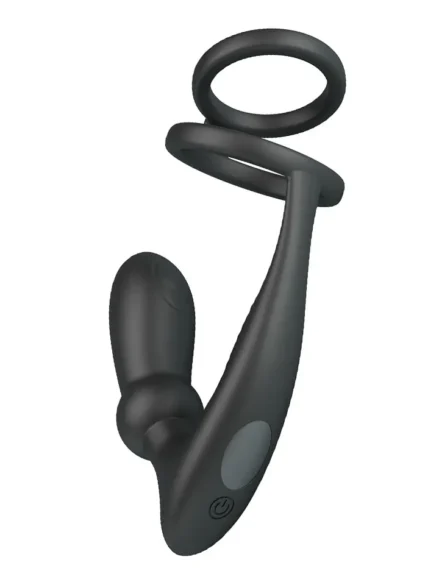 Emoni Cock Ring With Butt Plug - Prostatavibrator med penisring 3