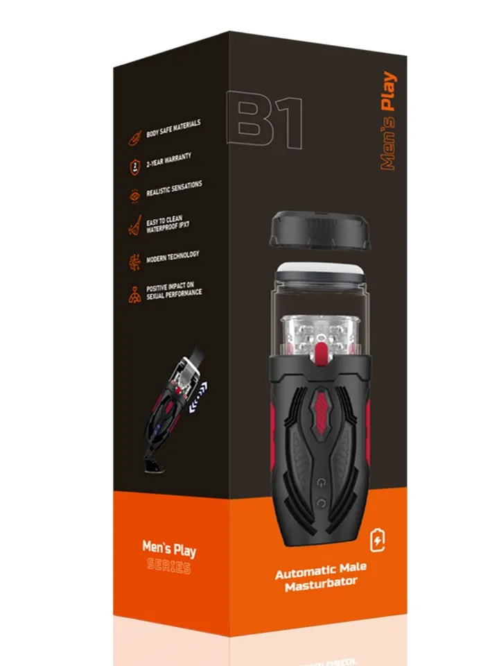 Erospace B1 Thrusting & Rotating Masturbator - Masturbator med motor 5