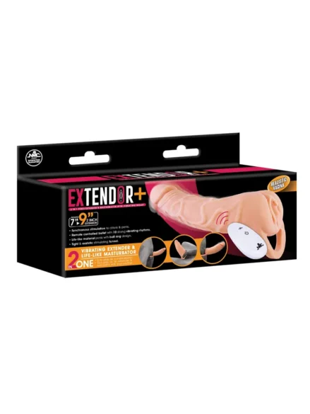 Extendor+ 2in1 With Vibrating Bullet - Penisförlängare/Sleeve med vibrator 3