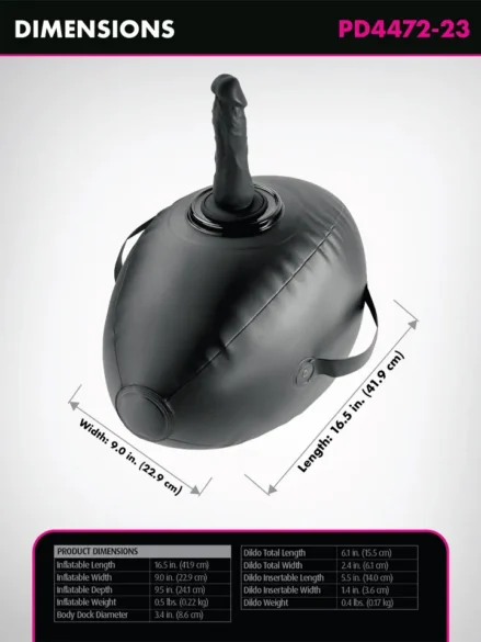 Fetish Fantasy Body Dock Inflatable Love Ball - Sexkudde och dildo 4