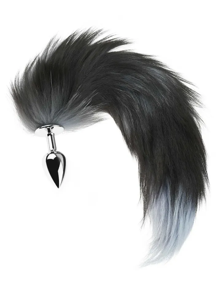 Fluffy Fox Tail Metal Plug