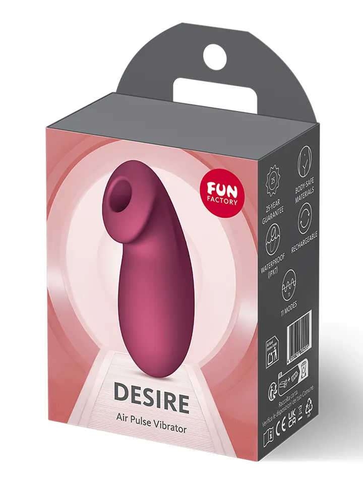 Fun Factory Desire Air Pulse Vibrator Wine Red - Lufttrycksvibrator 5
