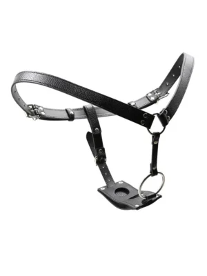 G-string Chastity Belt Strap On Pants - Kyskhetsbälte 0