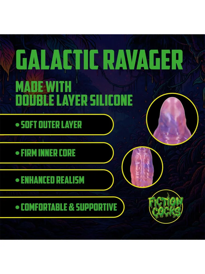 Galactic Ravager Silicone Dildo 19 cm - Dragon dildo 0