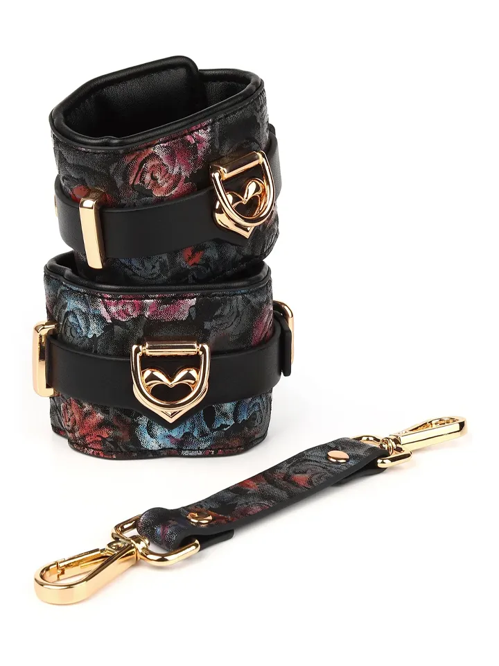 Geisha Floral Jacquard Wrist Cuffs - Handbojor 0